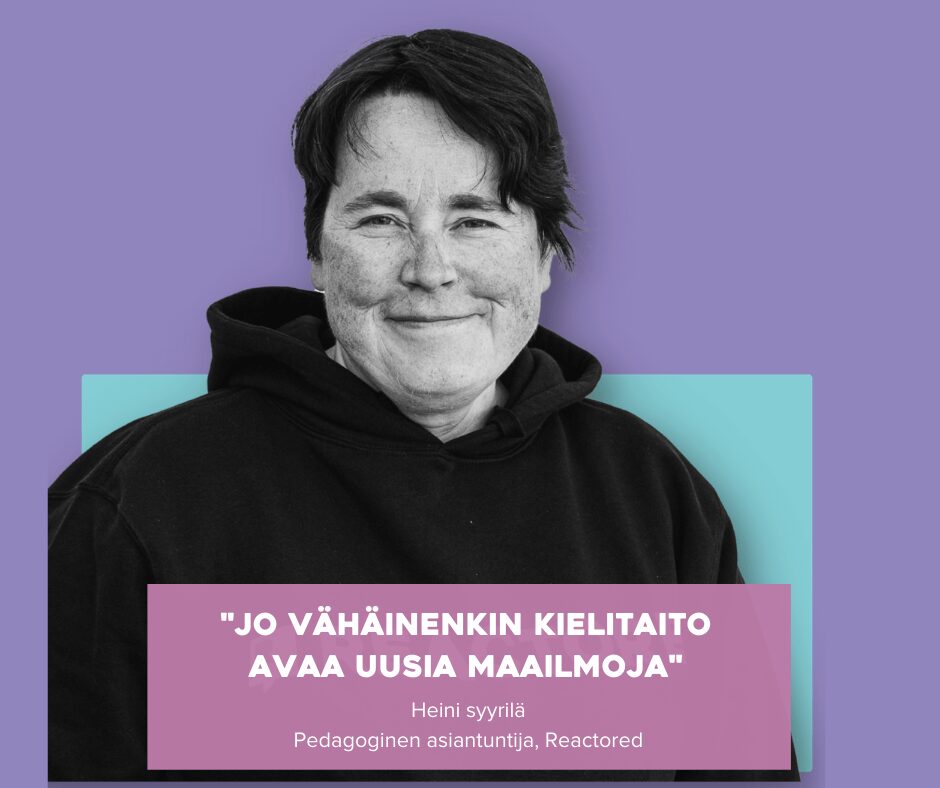 Read more about the article Kieltenopiskelu yksipuolistuu. YLE-haastattelussa Heini Syyrilä