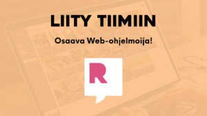 Rekry: haetaan osaavaa web-ohjelmoijaa
